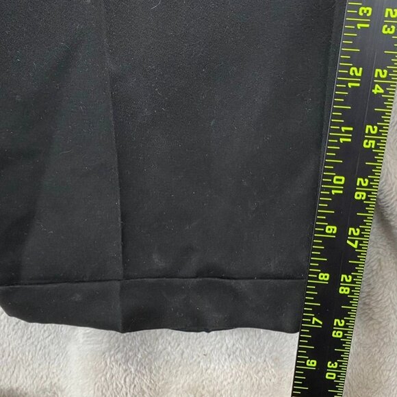 NWT Savane Men Dress Pants Black 40x30 Straight No Iron Business Pleated Black - Picture 3 of 10